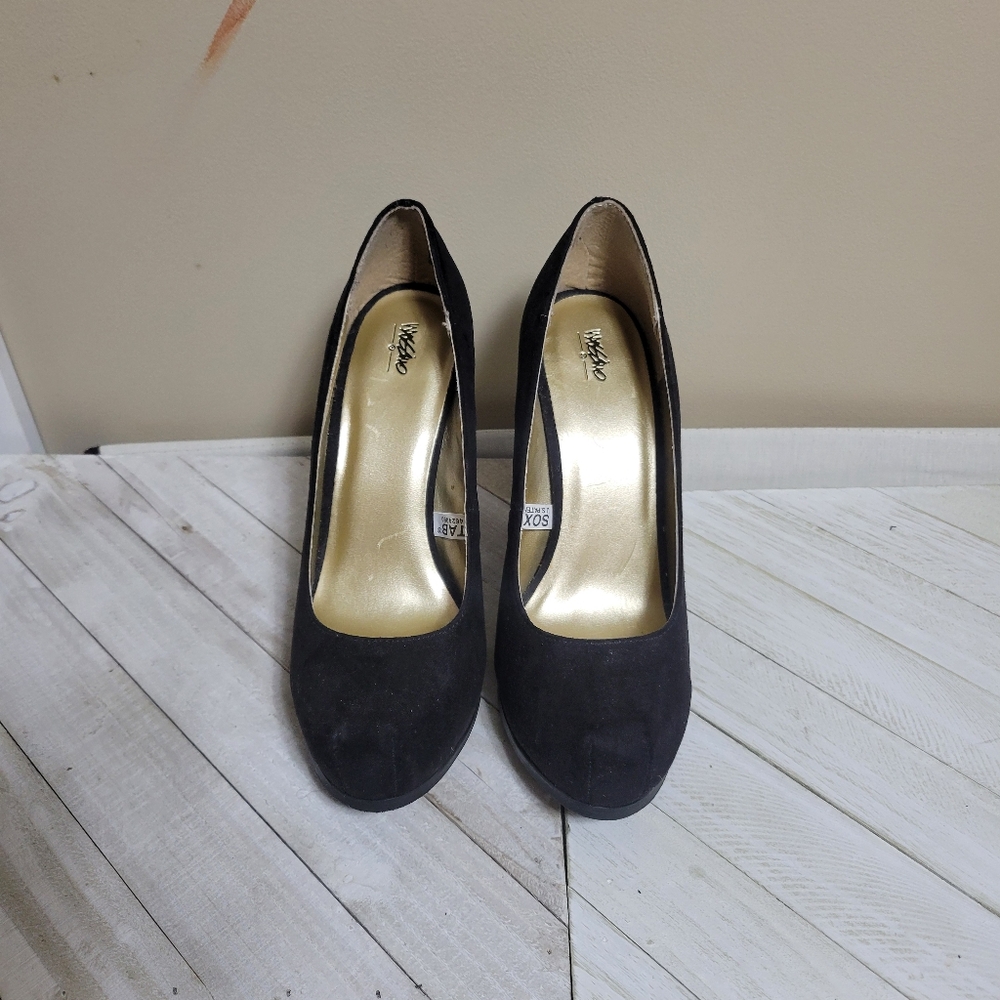 Vintage Mossimo Suede Platform Pump Heels - Picture 7 of 7